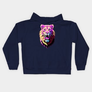 Urban Streetwear Roaring Lion's Head Kids Hoodie